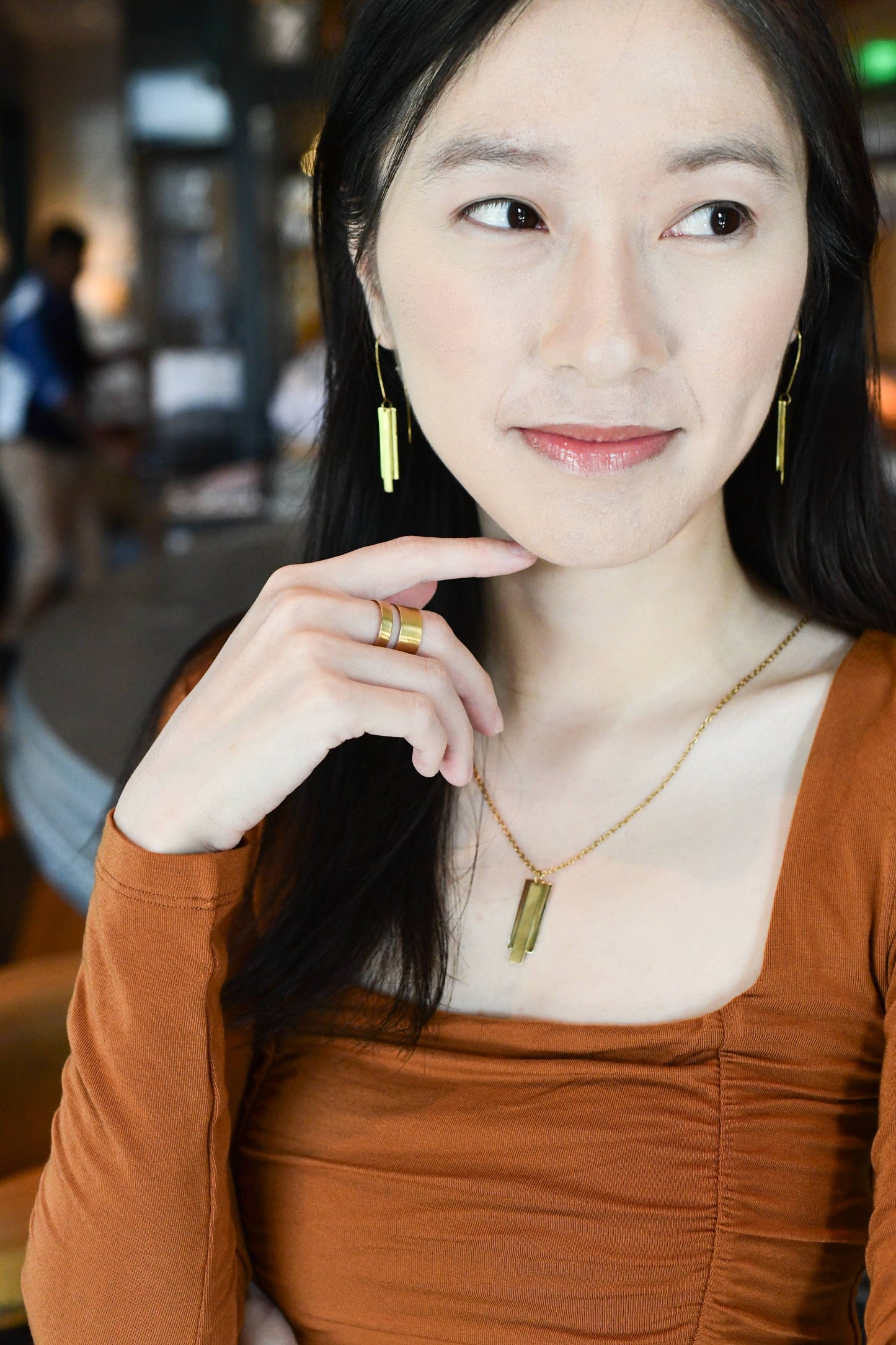 PURPOSE Jewelry - Honor Charm Threader Earrings