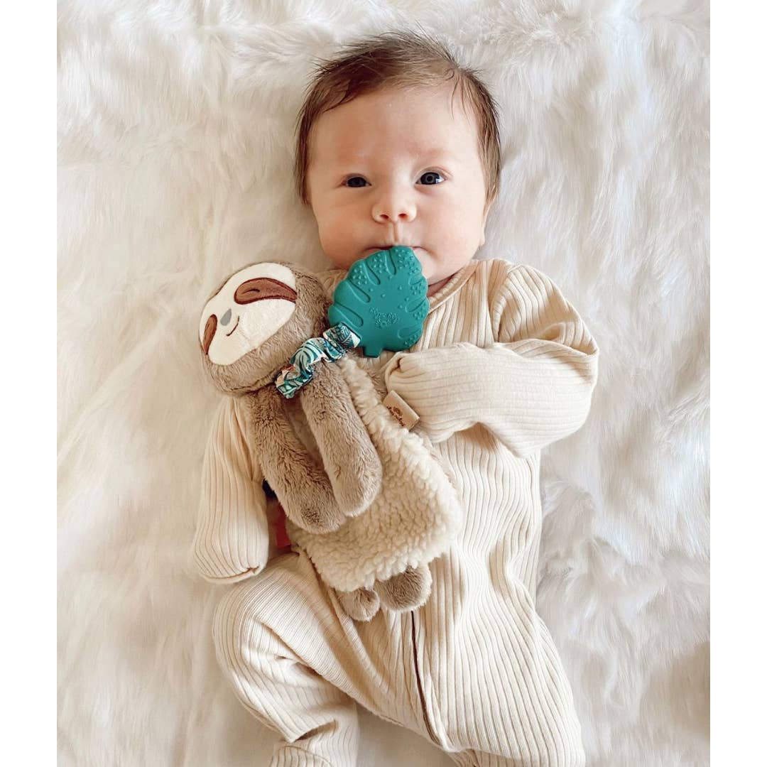 Sloth Lovey with Silicone Teether