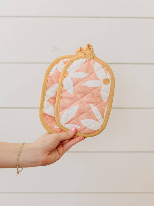 Floral Oven Mitt Set