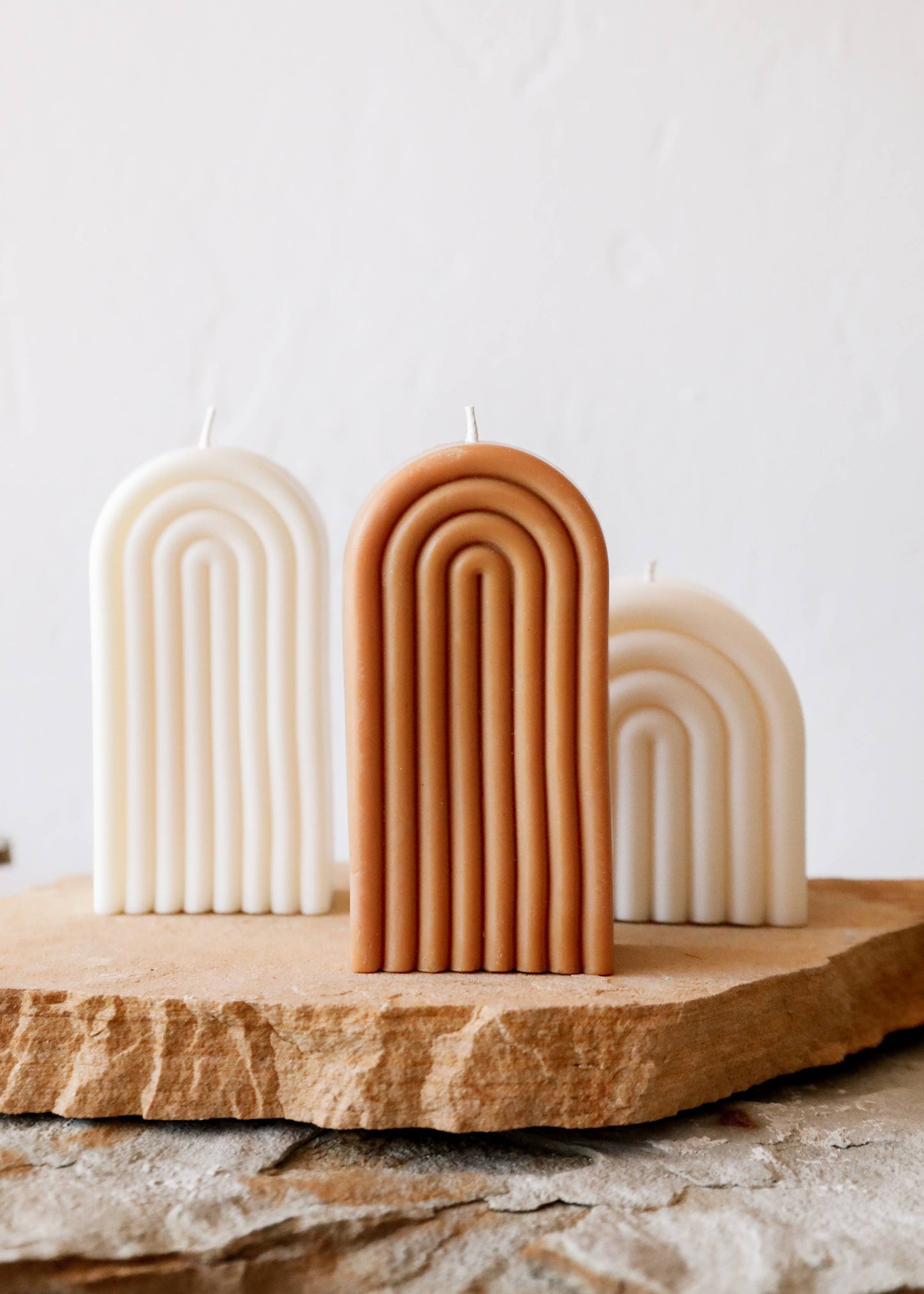 Tall Arch Honey Candle