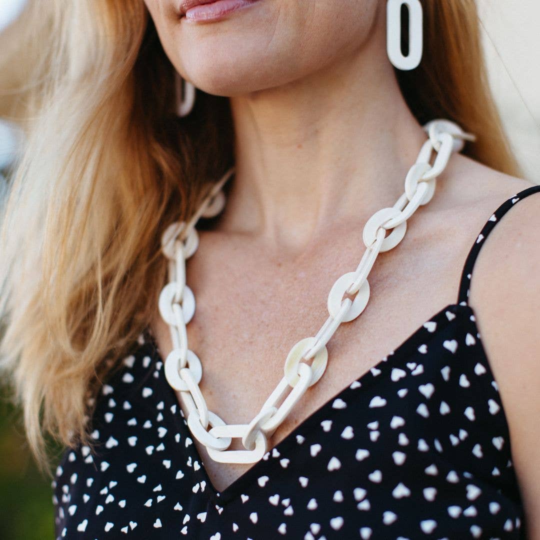PURPOSE Jewelry - Ankole Chain Link Long Necklace: Light
