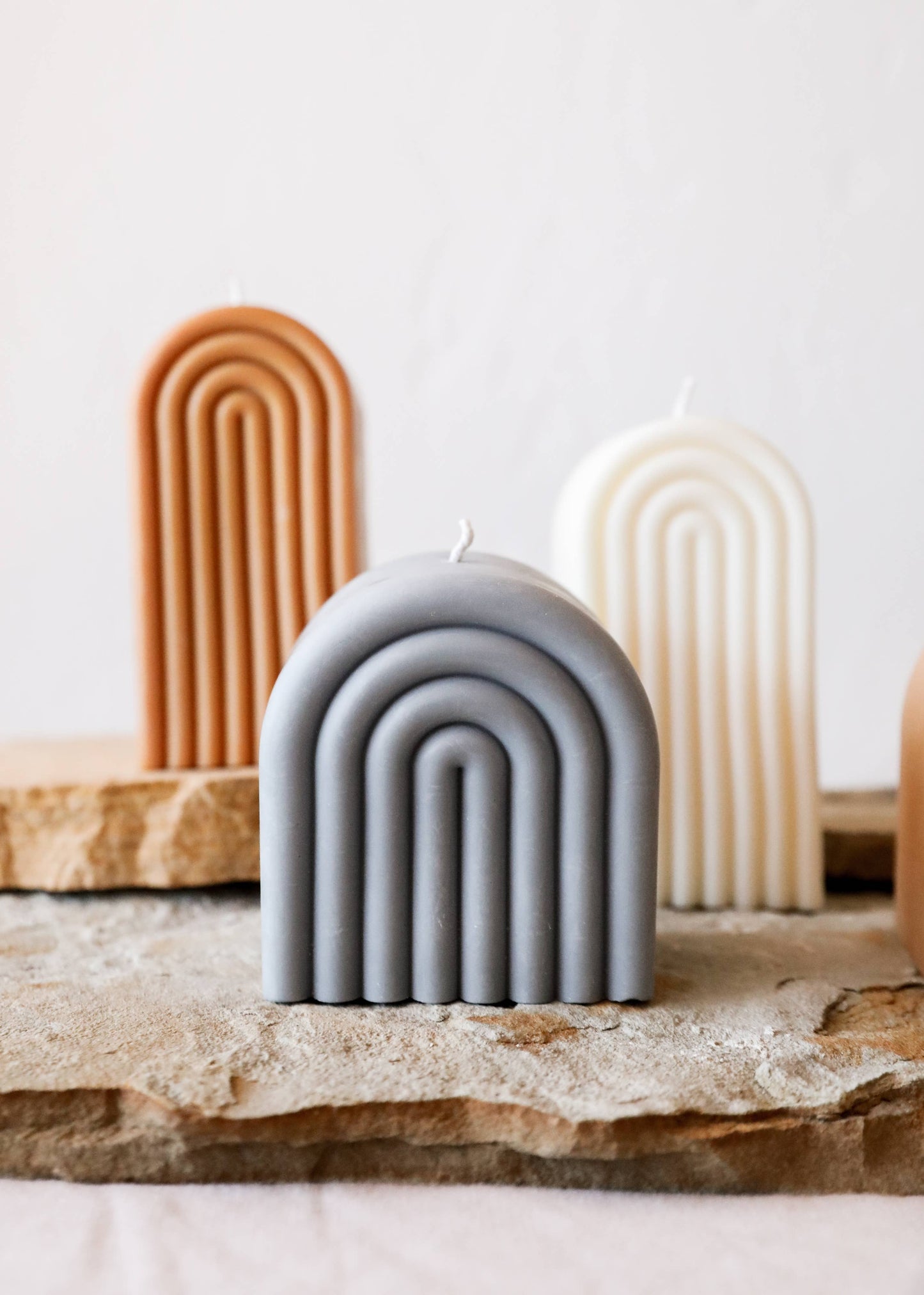 Tall Arch Honey Candle