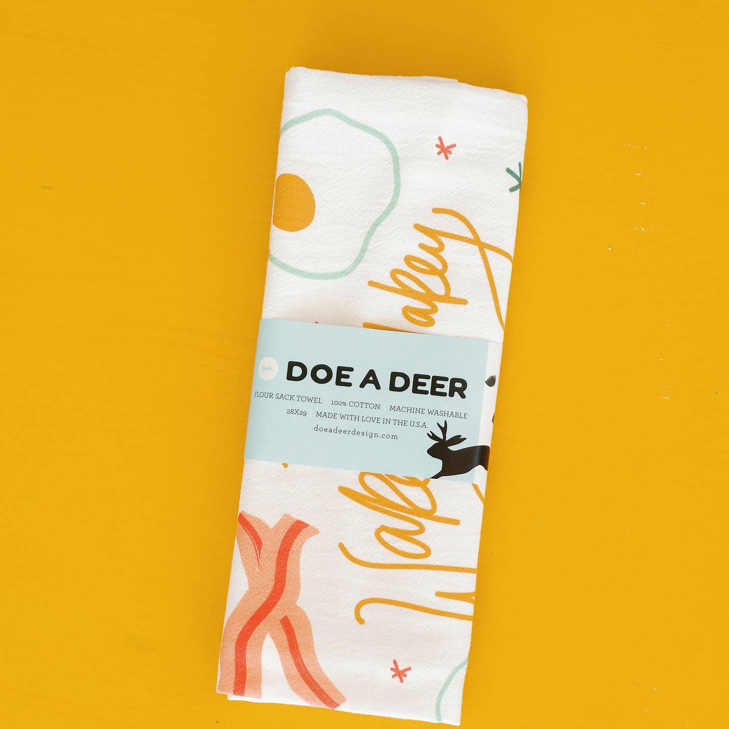 Wakey Wakey Flour Sack Towel