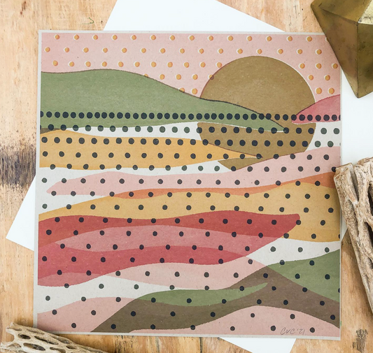 Caroline Clark - Rainbow Landscape Print