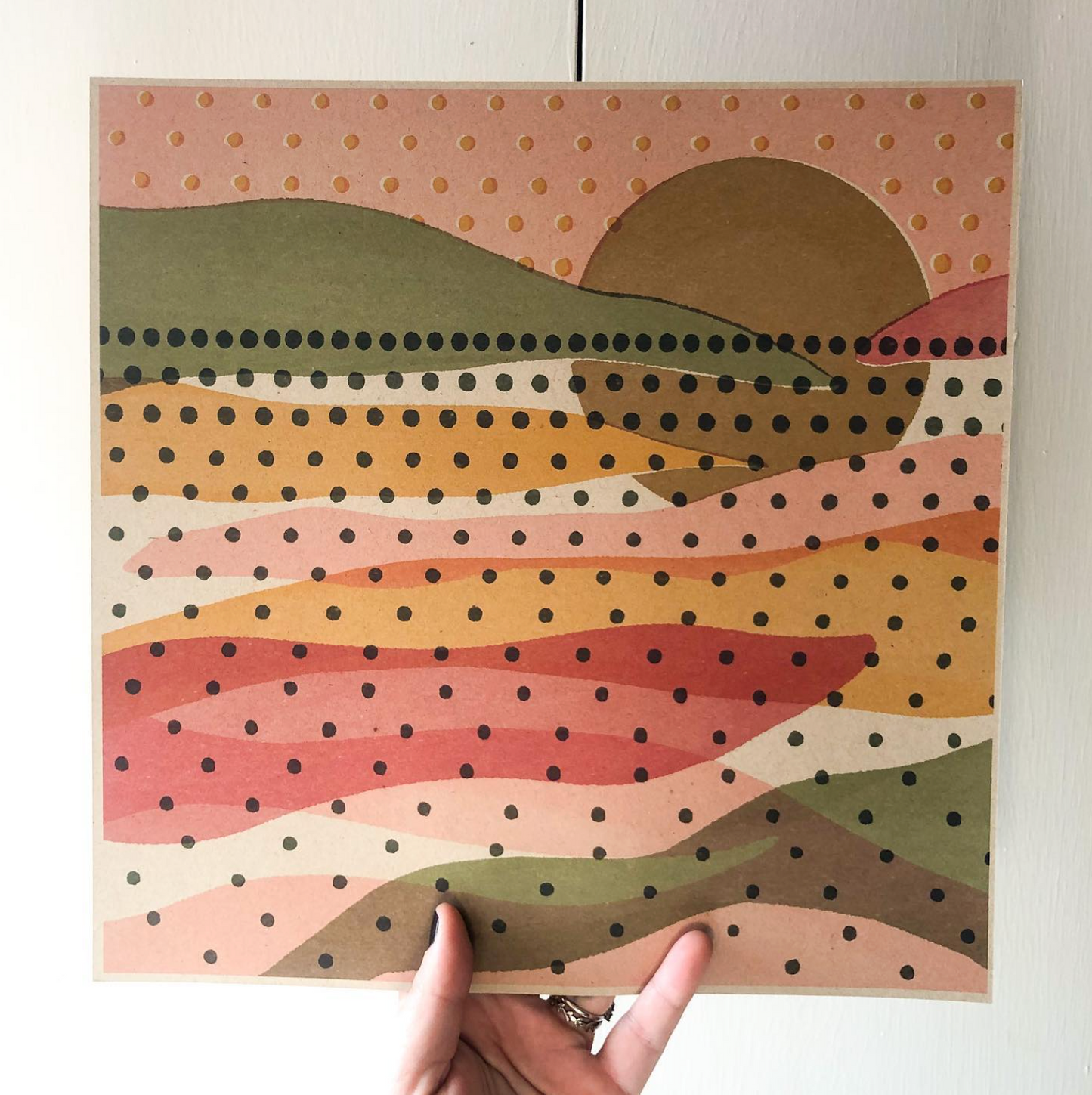 Caroline Clark - Rainbow Landscape Print