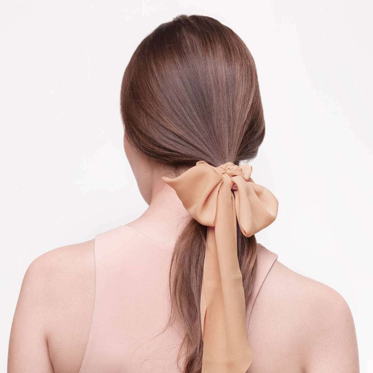 Terracotta Crepe Scarf Scrunchies