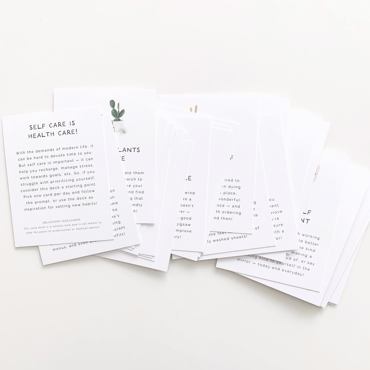 Self Care Card Deck
