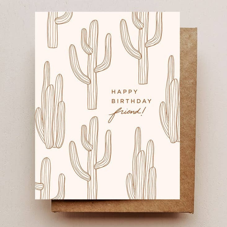 Cactus Birthday Card