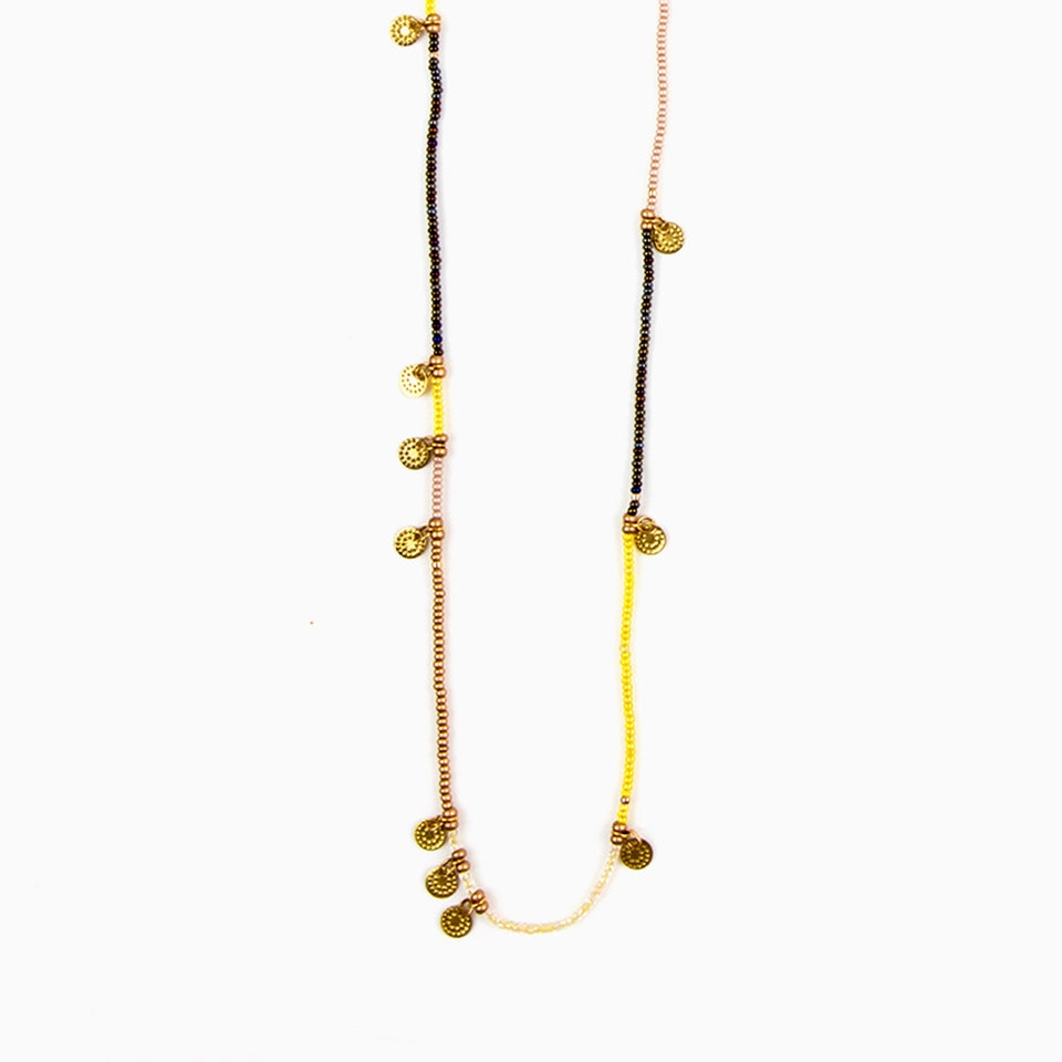 Sun Disc Wrap Necklace/Bracelet