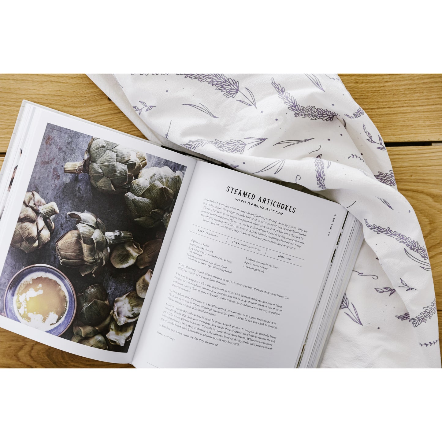 Lavender Flour Sack Tea Towel