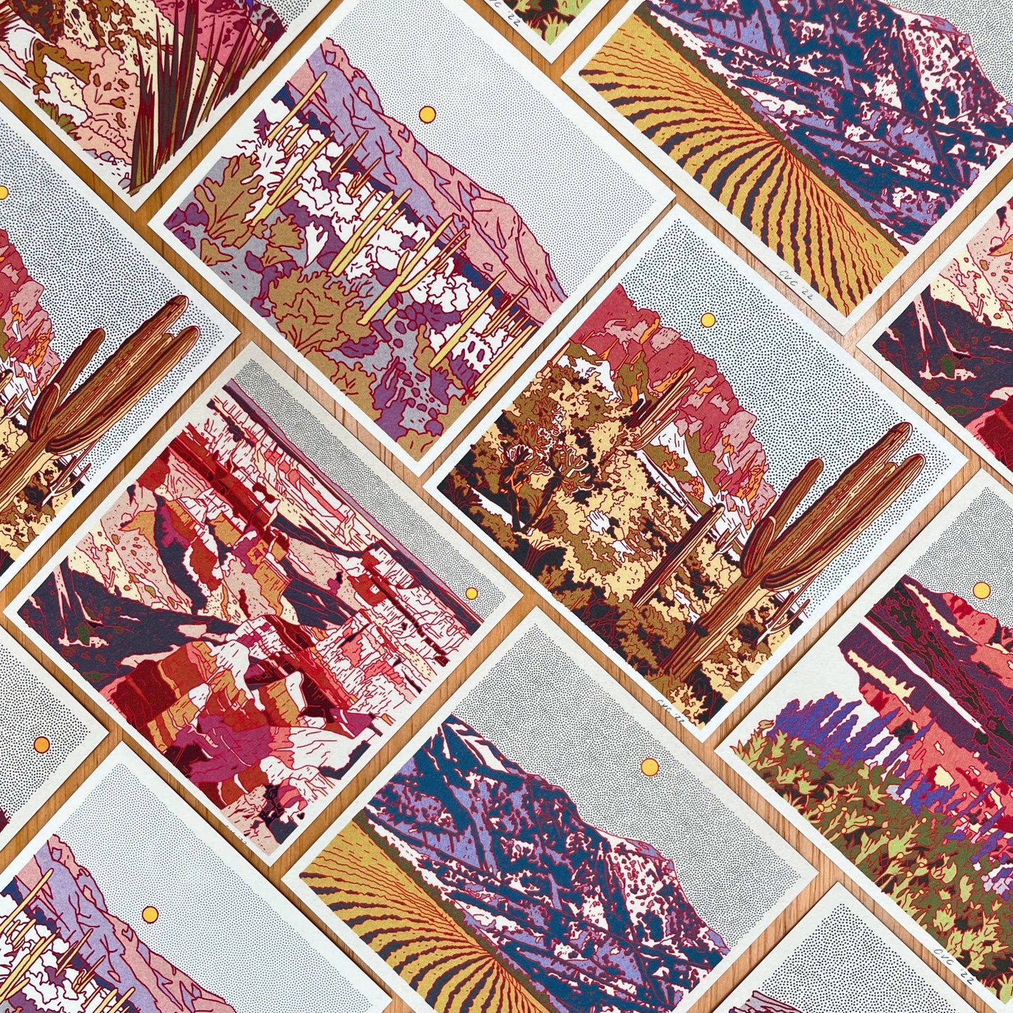 Caroline Clark Desert Postcard Set