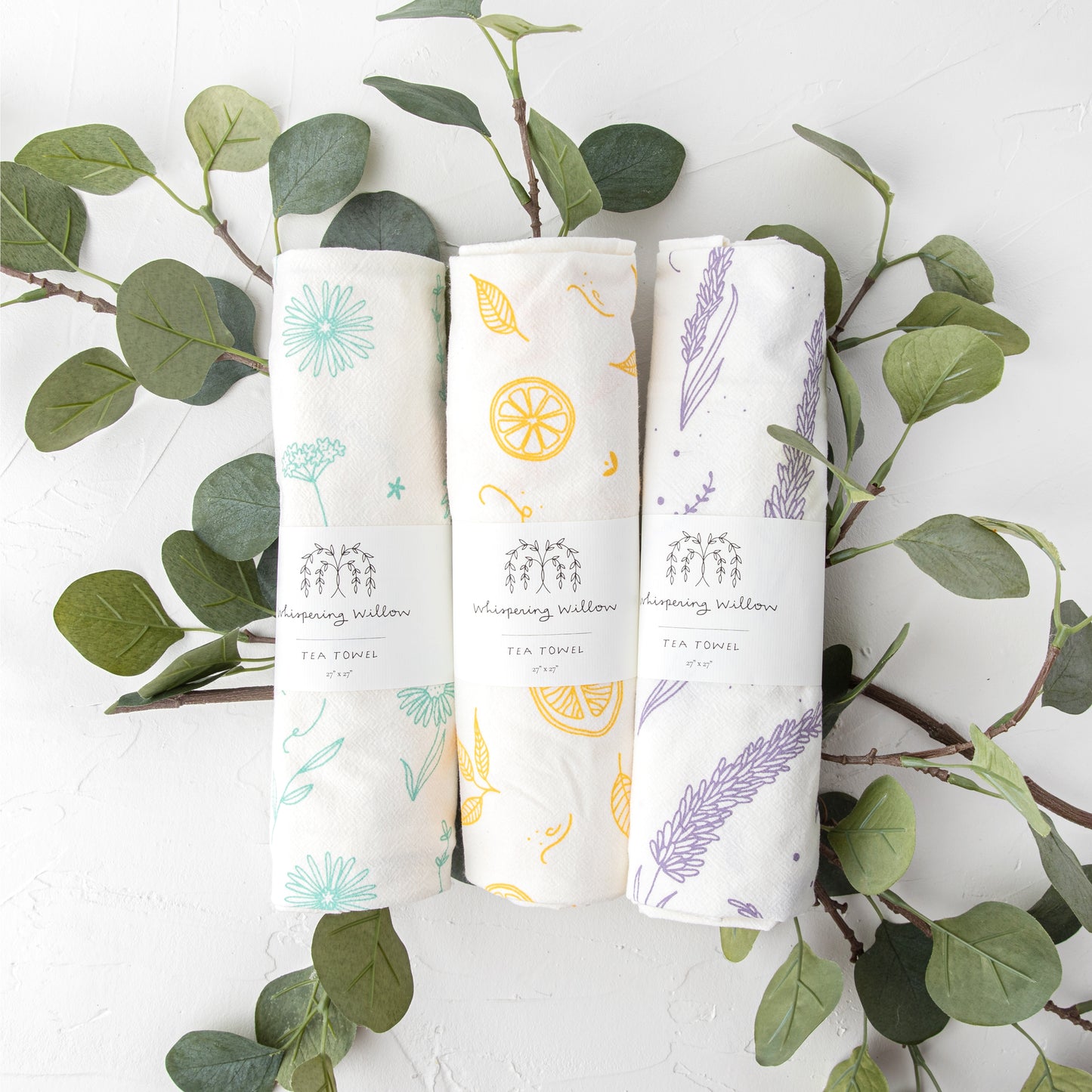 Lavender Flour Sack Tea Towel