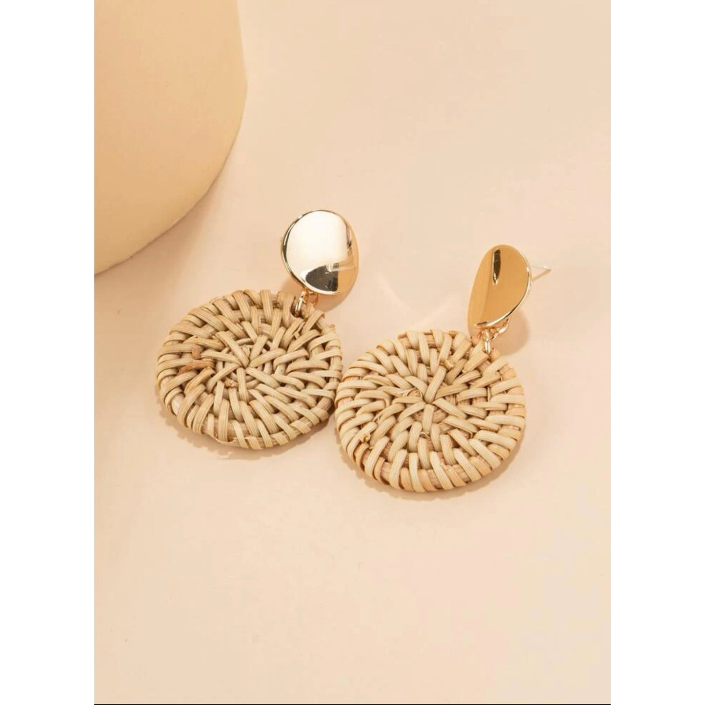 Wicker Drop Earrings