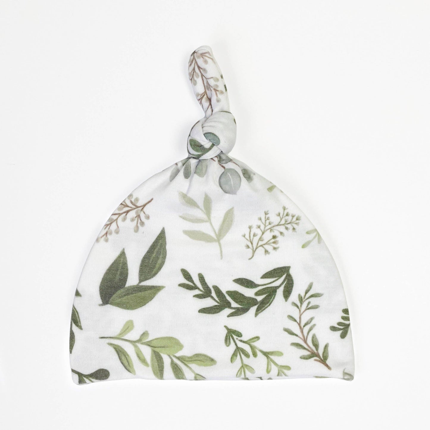 Graceful Greenery Top Knot Hat