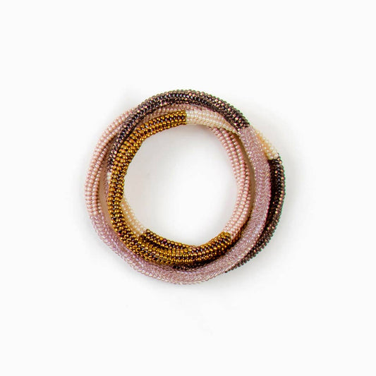 Colorblock Beaded Rope Necklace