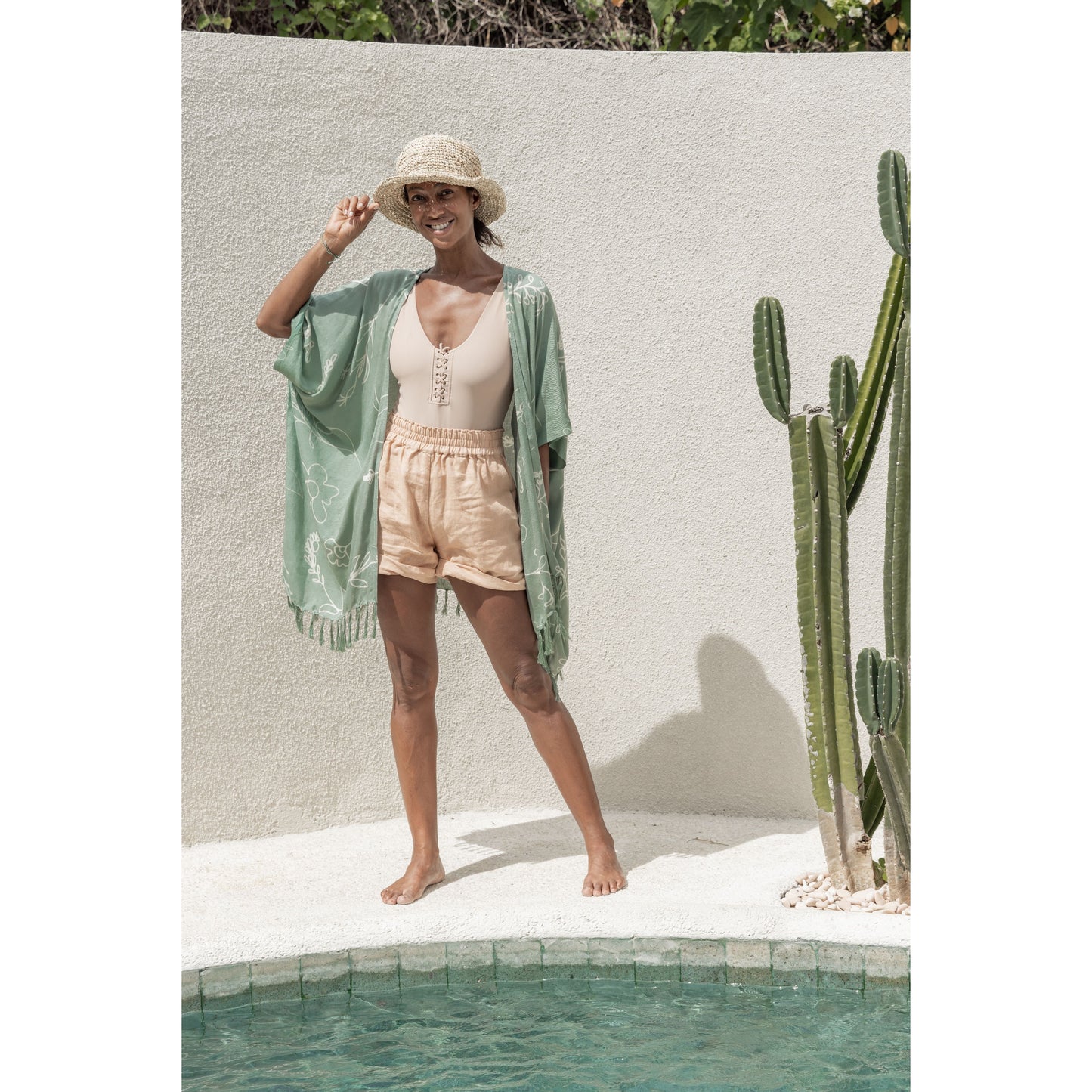 Sage Wildflower Kimono