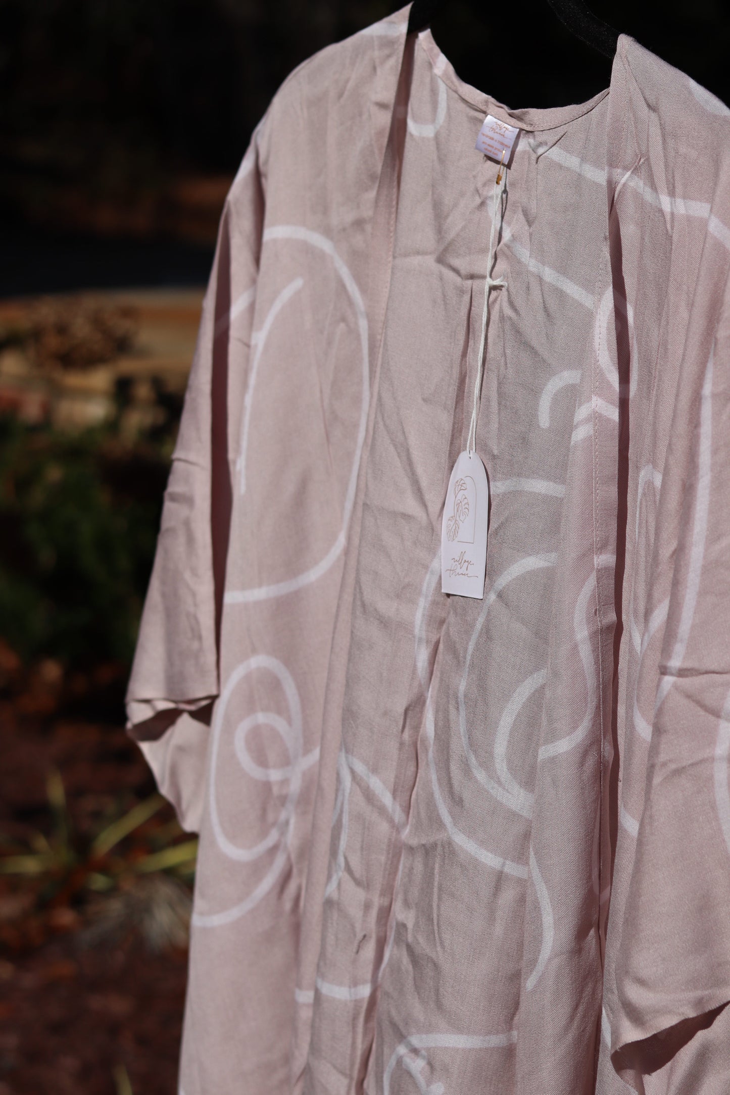 Taupe Faces Kimono