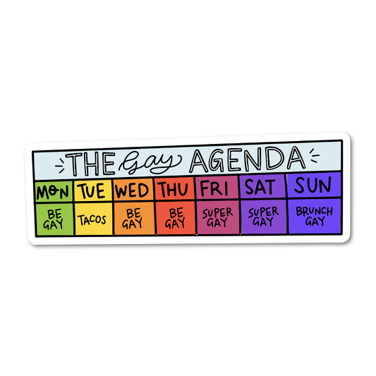 The Gay Agenda Sticker