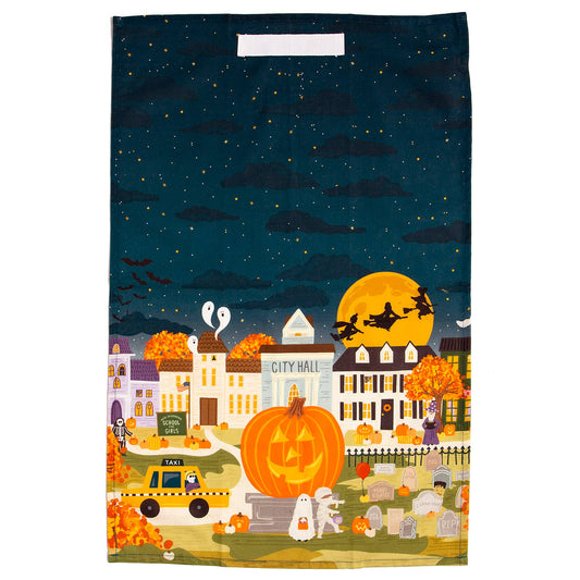 Haunted Nights & Ghostly Lights Tea Towel