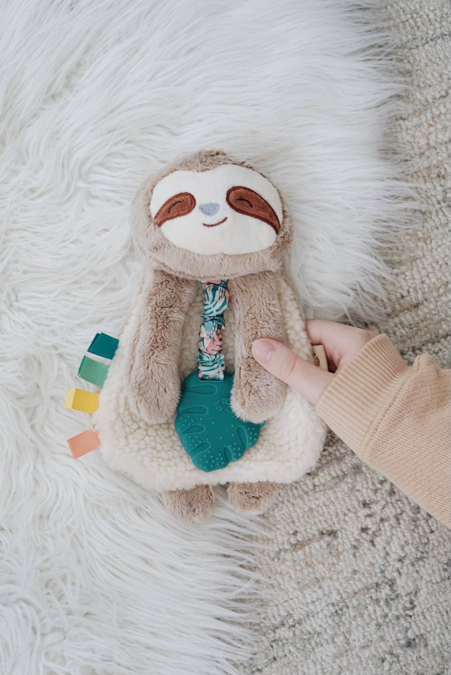 Sloth Lovey with Silicone Teether