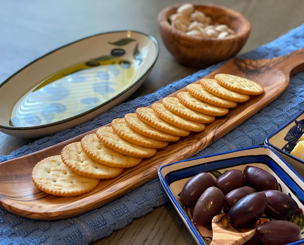 Olive Wood Cracker Tray