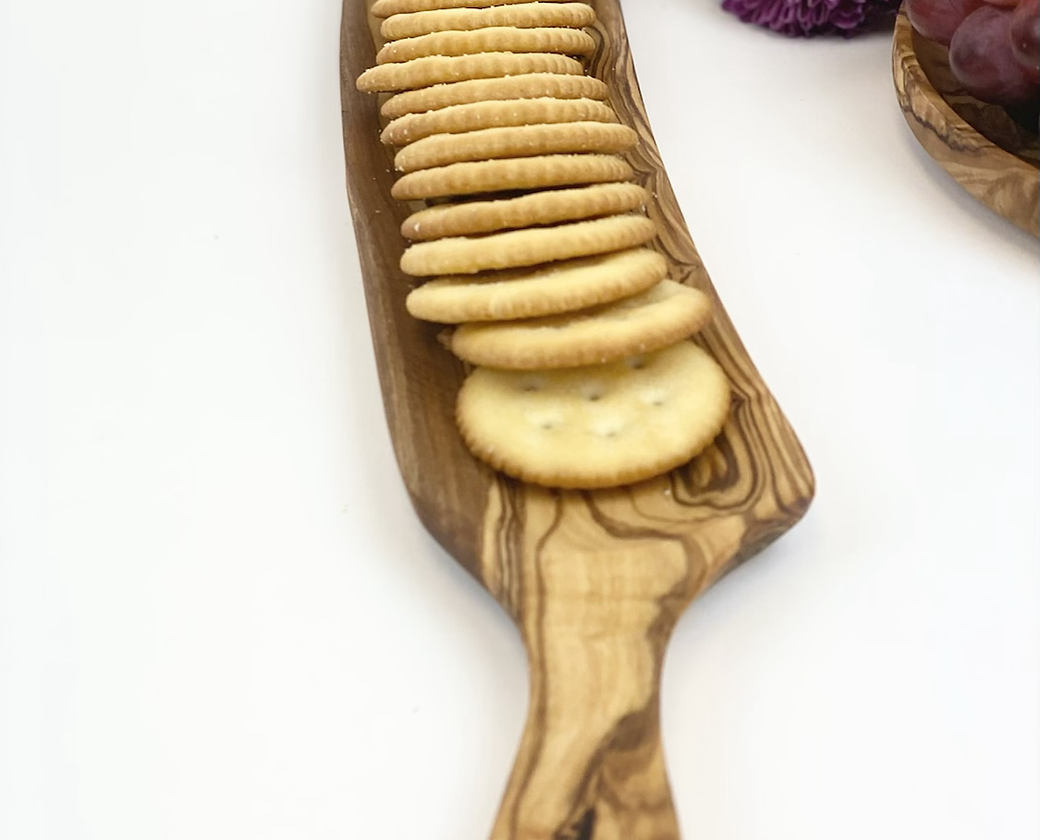 Olive Wood Cracker Tray