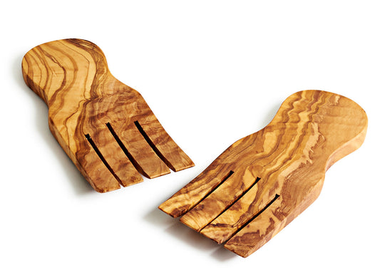 Olive Wood Serving Hands