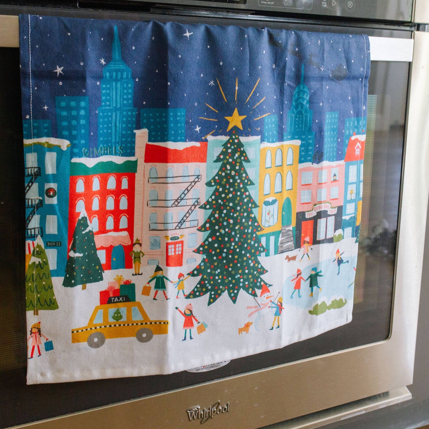 Winter Nights & City Lights Tea Towel