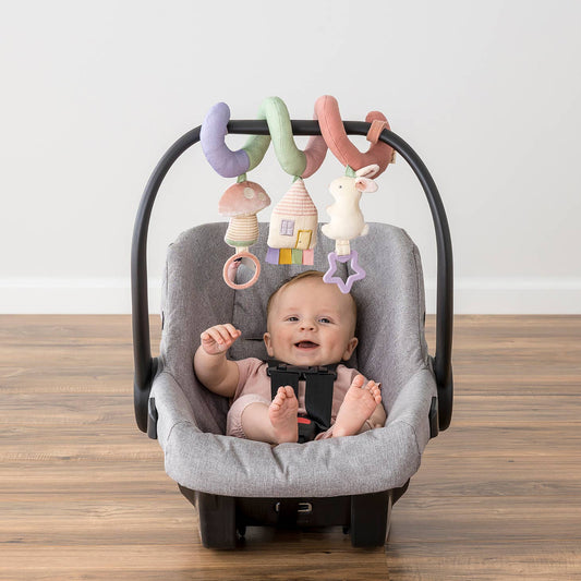 Pastel Spiral Car Seat Activity