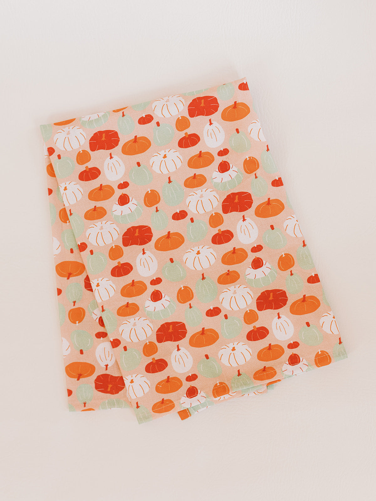 Fall Pumpkin Flour Sack Tea Towel