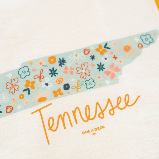 Tennessee Floral Flour Sack Towel