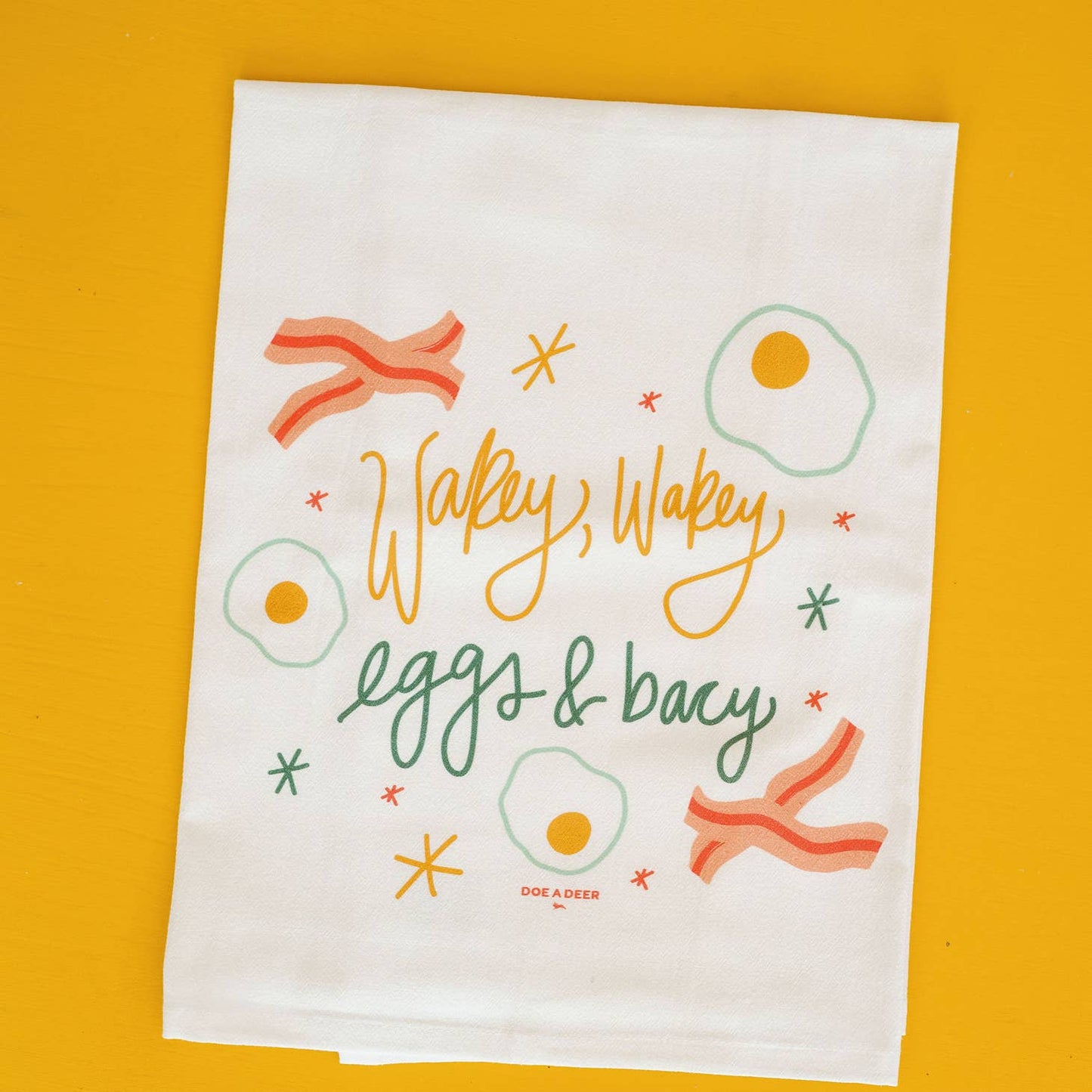 Wakey Wakey Flour Sack Towel