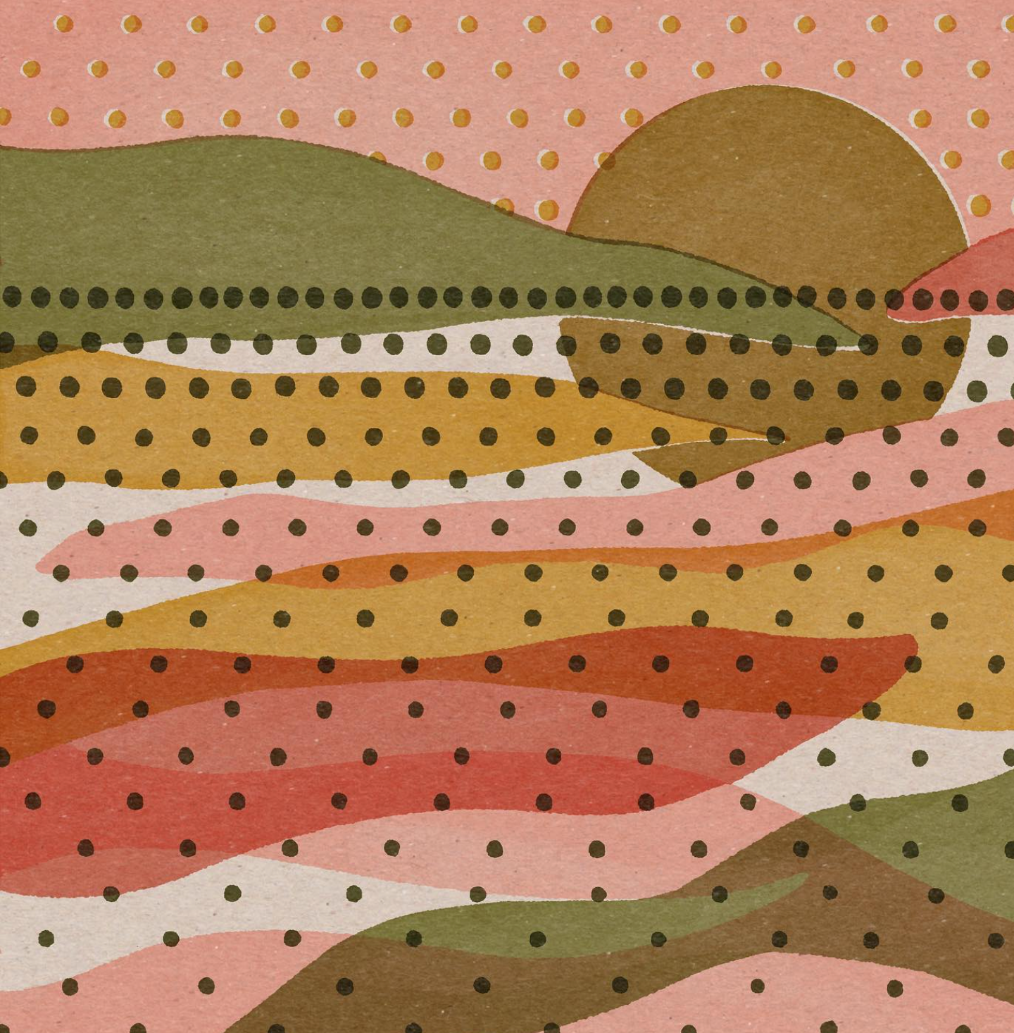 Caroline Clark - Rainbow Landscape Print