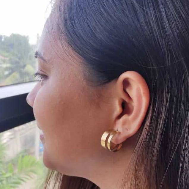 PURPOSE Jewelry - Honor Huggie Earrings
