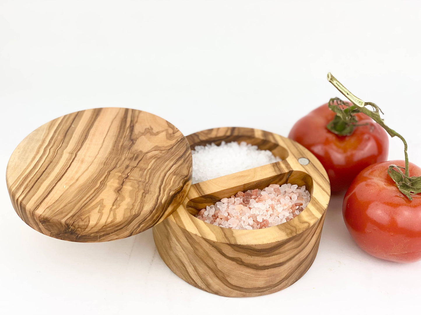 Olive Wood Double Salt Cellar (4 inch)