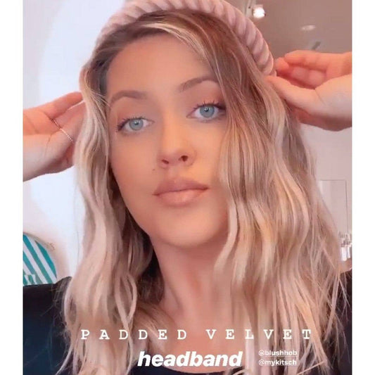 Blush Padded Velvet Headband