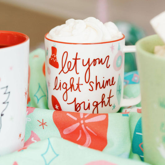 Let Your Light Shine Bright Christmas Mug