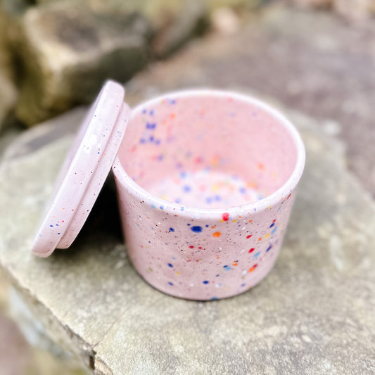 Pink Party Jar With Lid