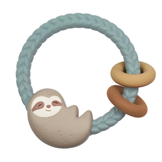 Sloth Silicone Teether Rattle