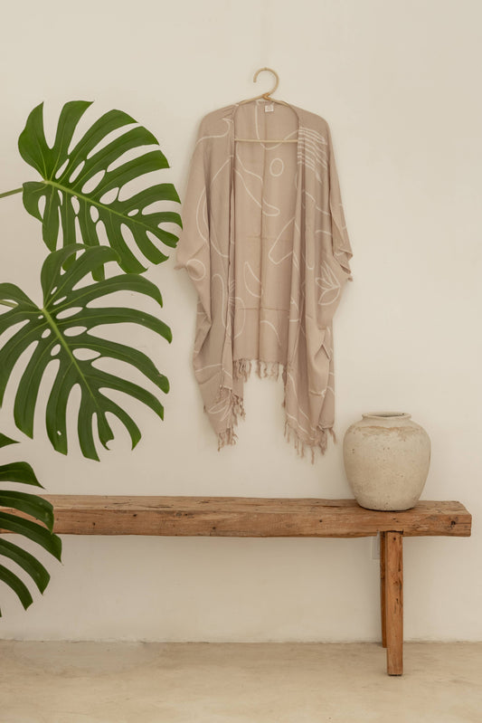 Taupe Desert Kimono