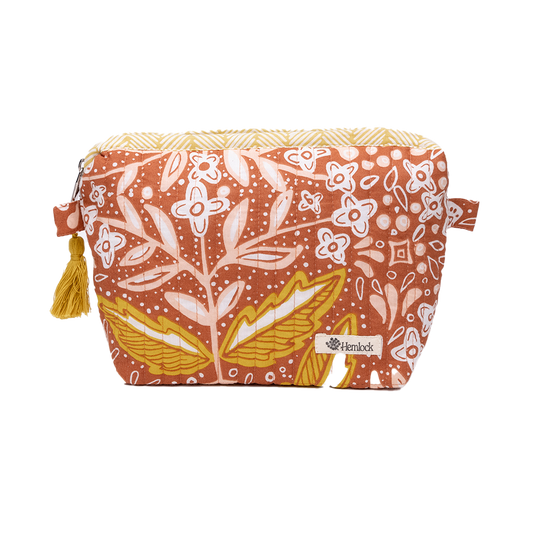 Amelia Quilted Zipper Pouch