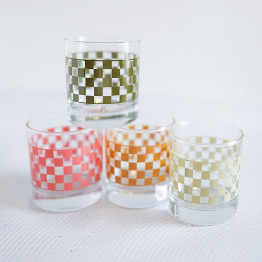 Checkered Rocks Glasses Set