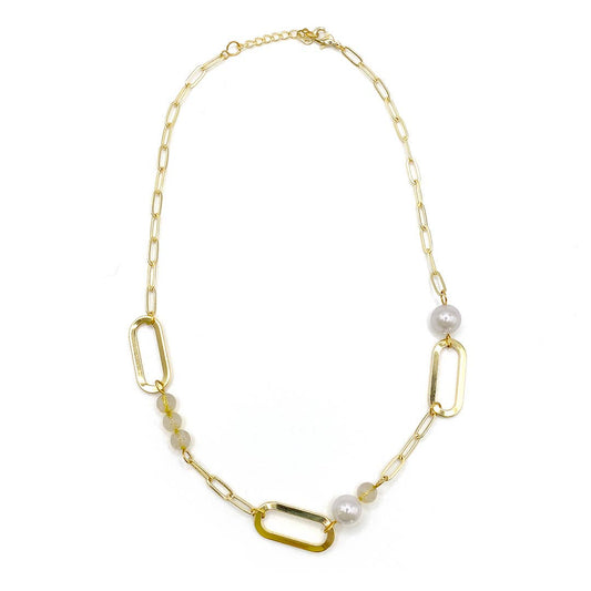 PURPOSE Jewelry - Linked Gemstone Necklace