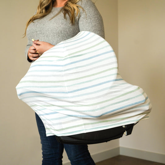 Dapper Stripes Nursing and Carseat Cover