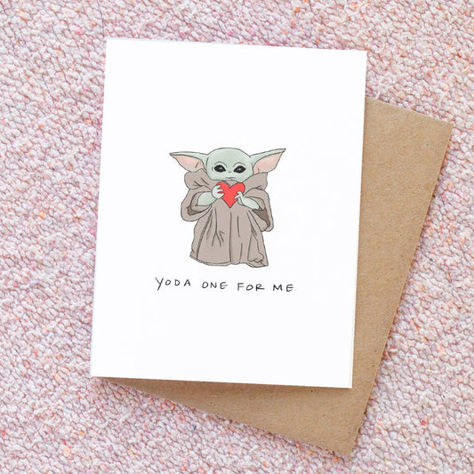 Yoda One For Me Card