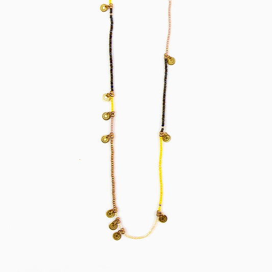 Sun Disc Wrap Necklace/Bracelet