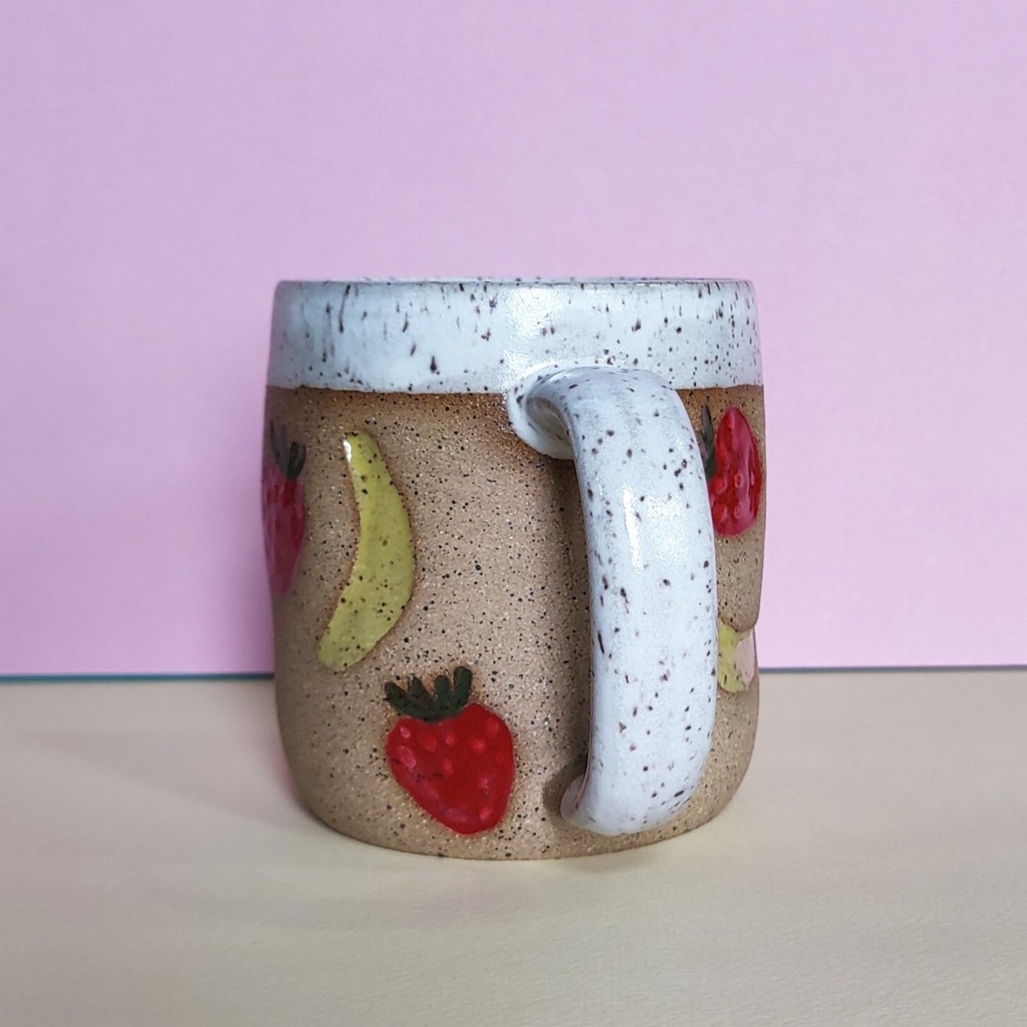 Osso Ceramics - Strawberry Banana Smoothie Mug