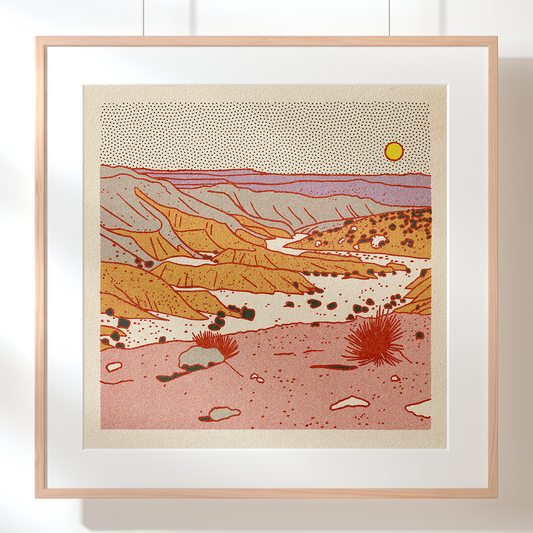Caroline Clark - Desert Mountain Print