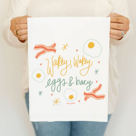 Wakey Wakey Flour Sack Towel