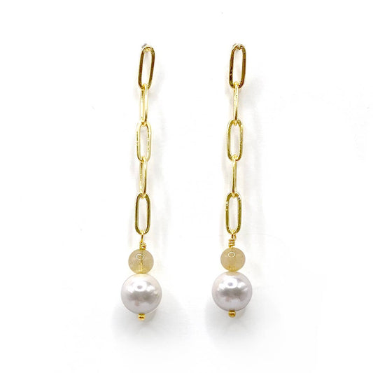 PURPOSE Jewelry - Linked Gemstone Duster Earrings